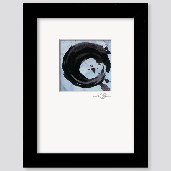 Enso Of Zen Collection 1 - 3 Abstract Zen Circle paintings - Picture 3 of 4